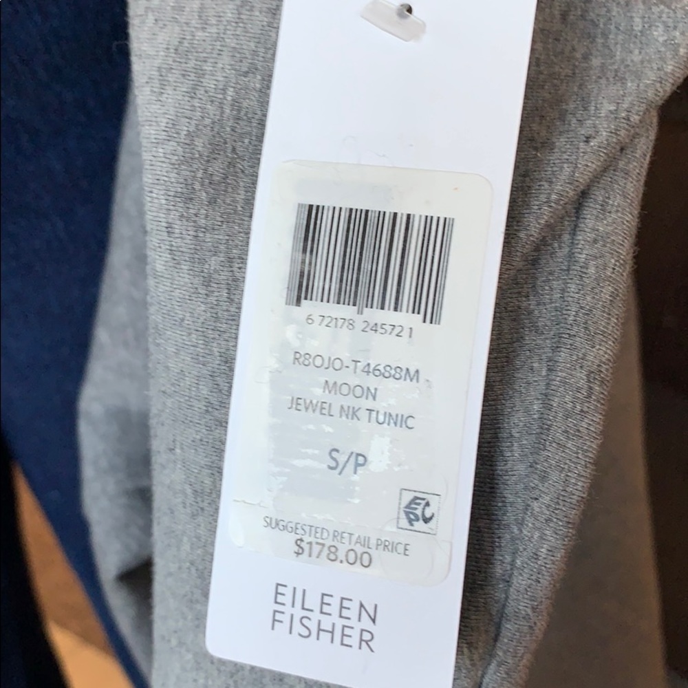 Eileen Fisher gray tunic - Picture 4 of 5